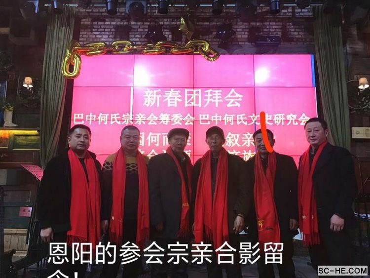 巴中何氏宗亲举行2019新春团拜会