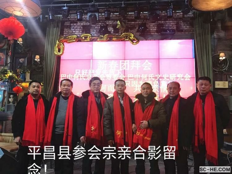巴中何氏宗亲举行2019新春团拜会